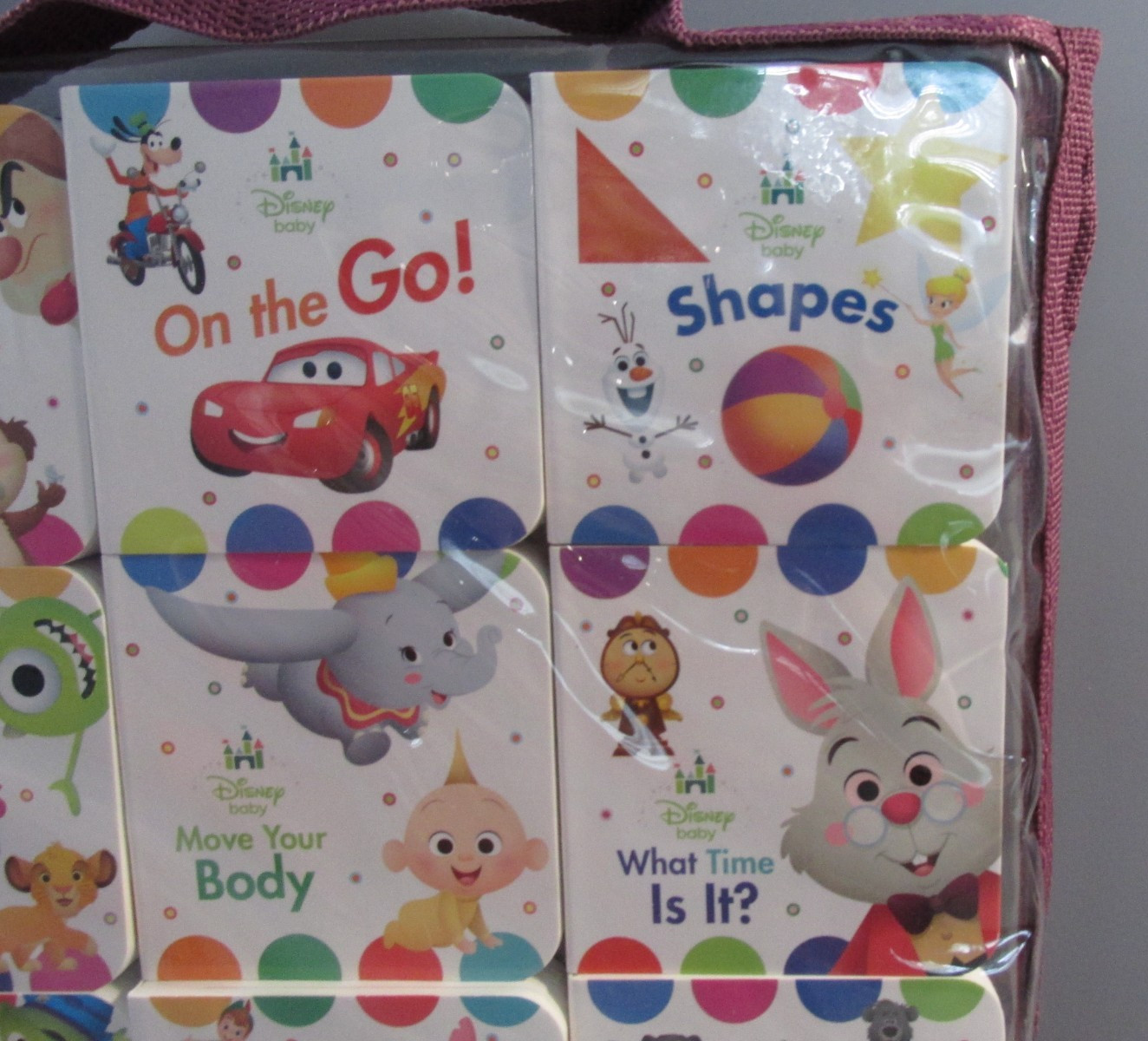 9 Piece PI Kids “Disney Baby” My Read-and-Go Study Board Books