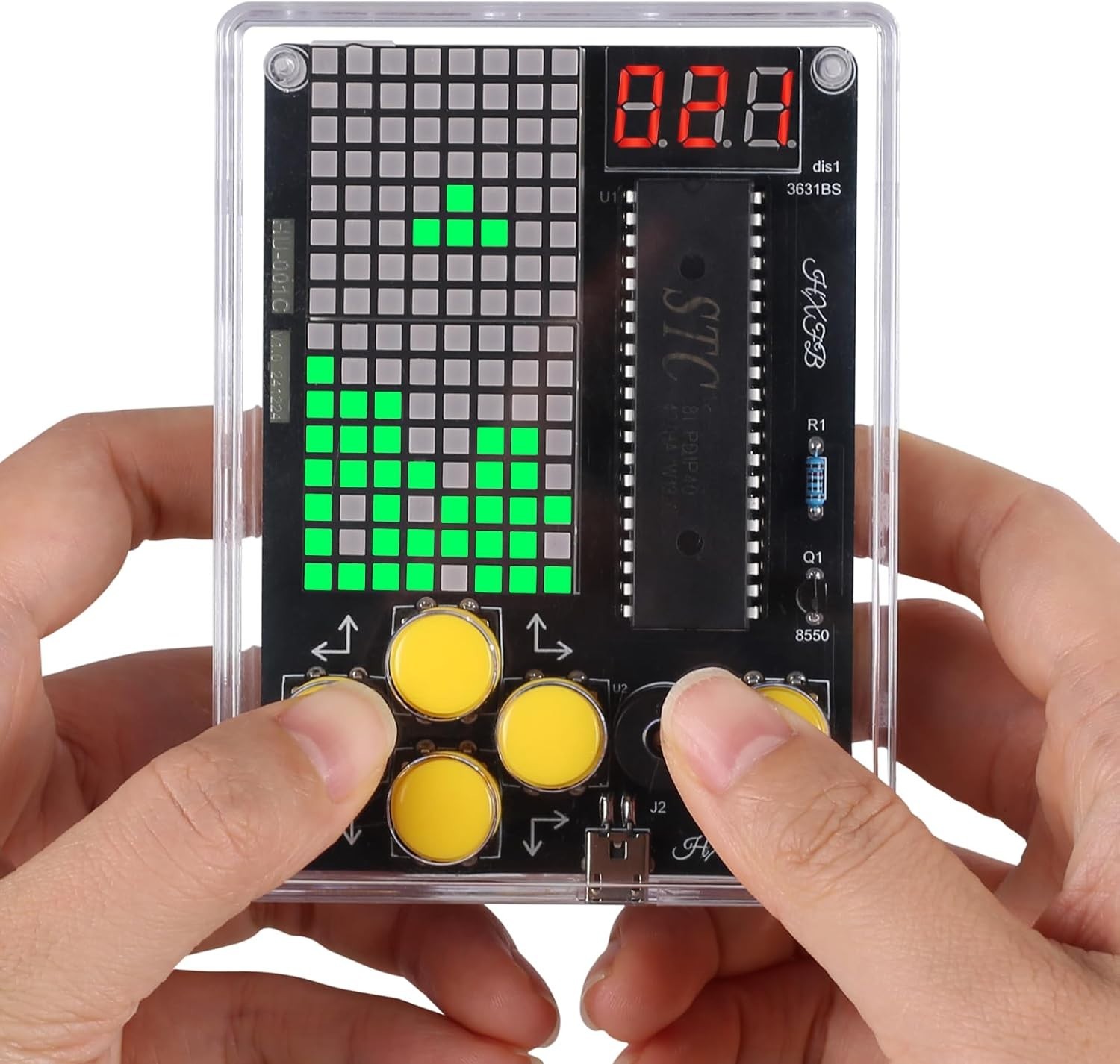 7-in-1 Game Soldering Practice Kit, Beginner Electronics DIY Retro Handheld G…