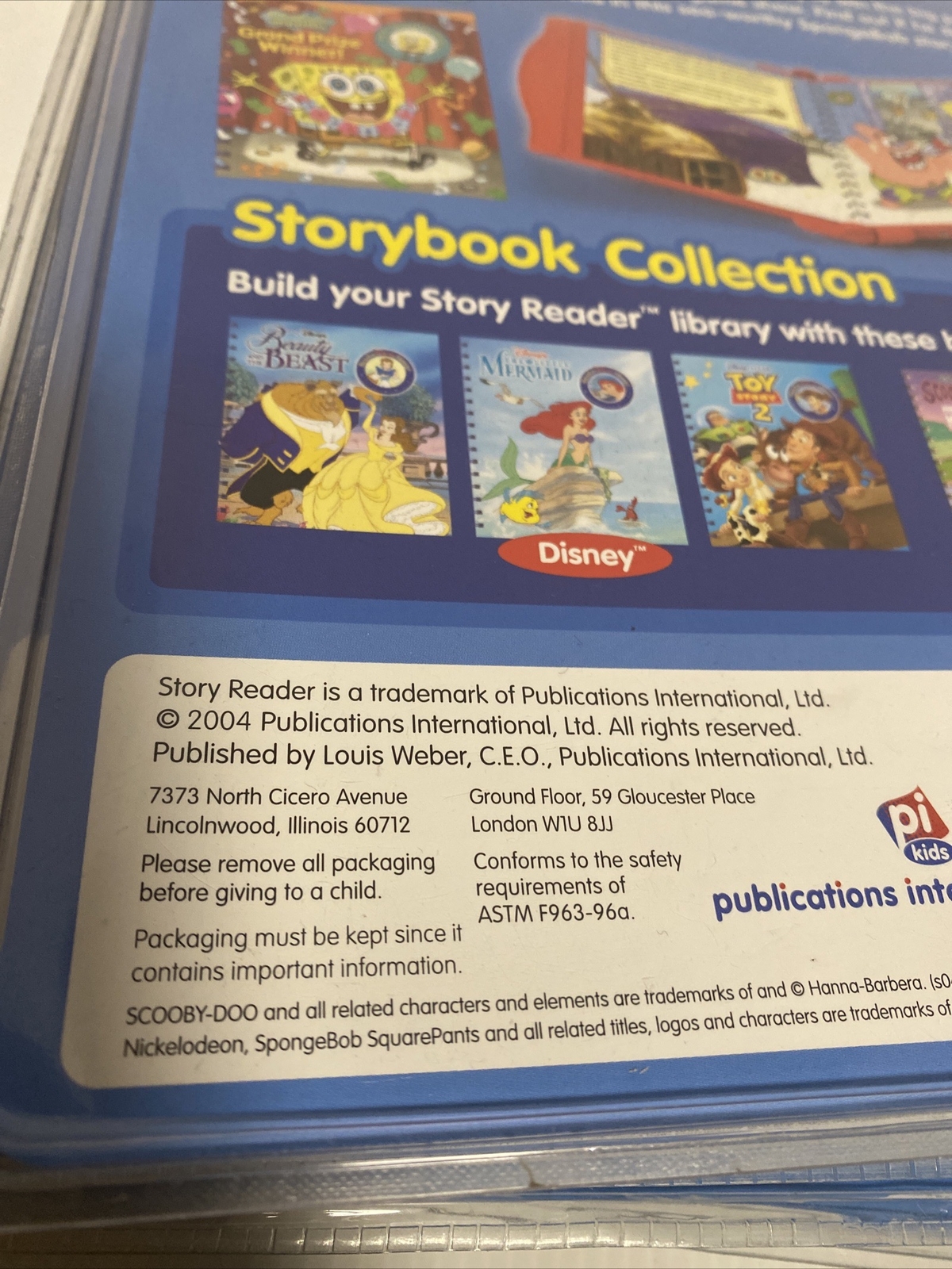 Story Reader Storybook w/ Cartridges Lot /NEW! Dora, Scooby-Doo, Pooh/Read