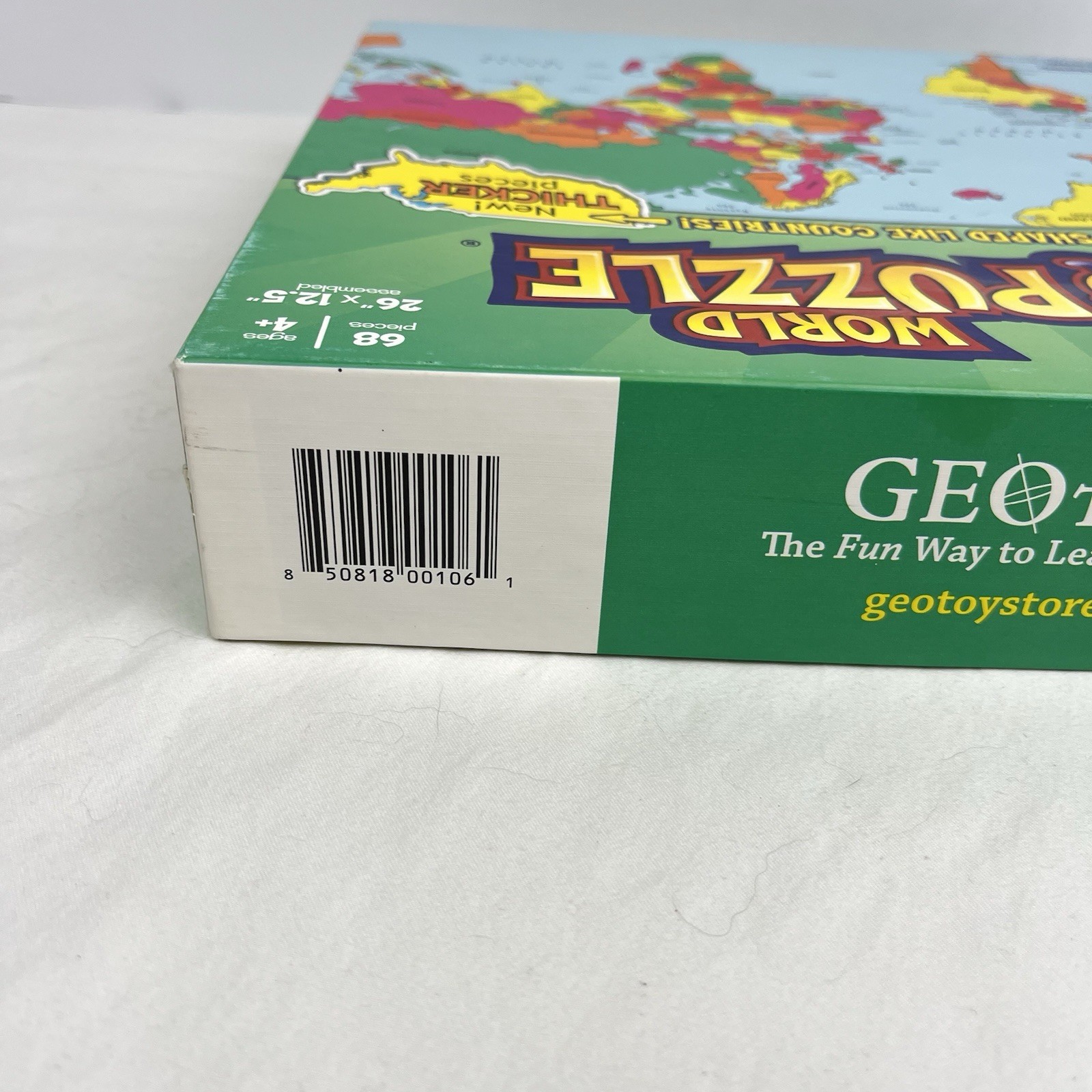 GeoPuzzle GeoToys Geography World Map Puzzle Country Shaped Pieces 68 Complete