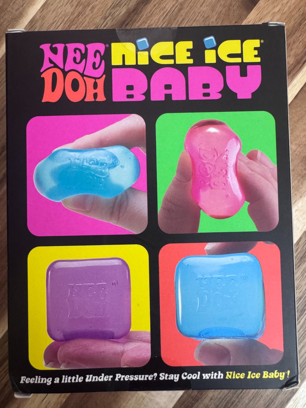 Schylling NeeDoh Nice Ice Baby 4 Pack Mini Nice Cube Squishy Toy New