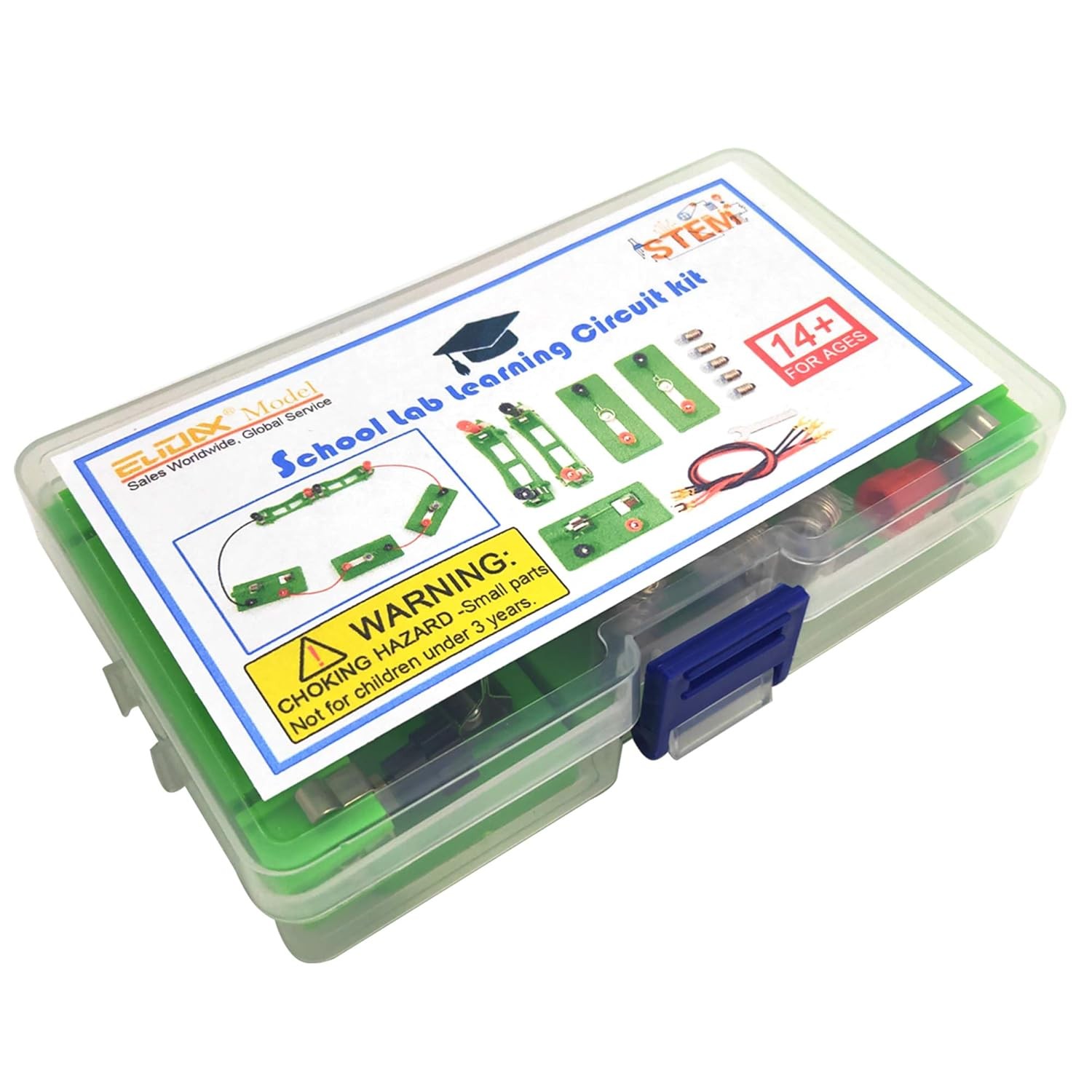 EUDAX Physics Science Lab Learning Circuit kit,Electricity Experiment Set,Buildi