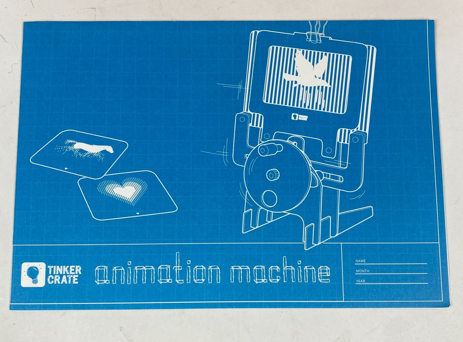 Kiwi Co Tinker Crate Animation Machine Make Your Own Stem Kit Ages 9+ Open Box