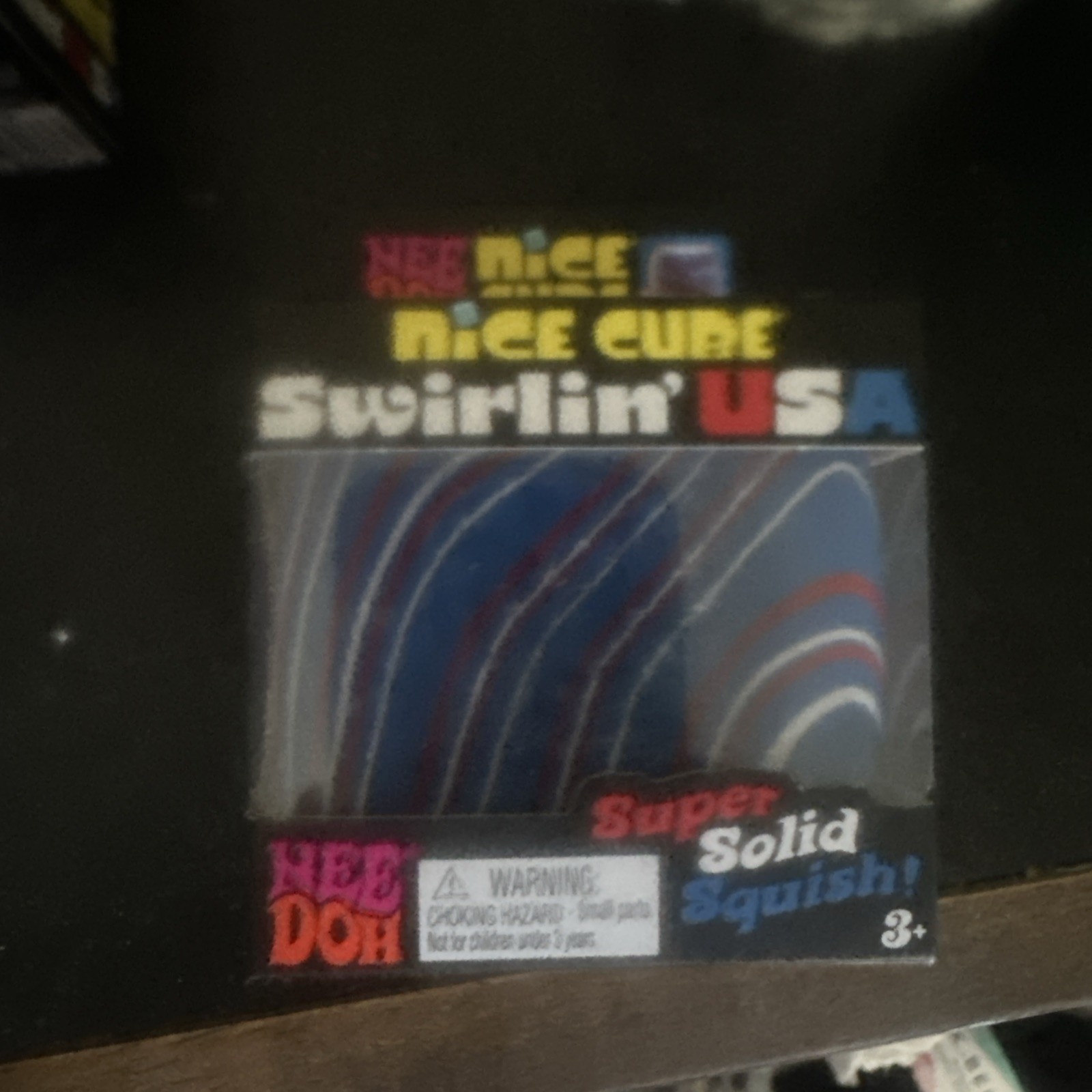 NEEDOH Nice Cube Swirlin’ USA Super Solid Squish New in Box