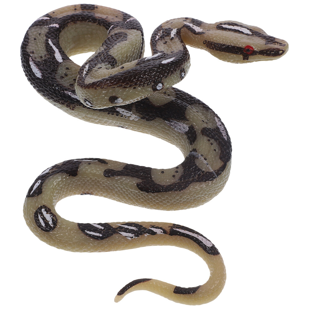 Fake Rattlesnake Python Model Big Realistic Snake Simulation Python Model Toy