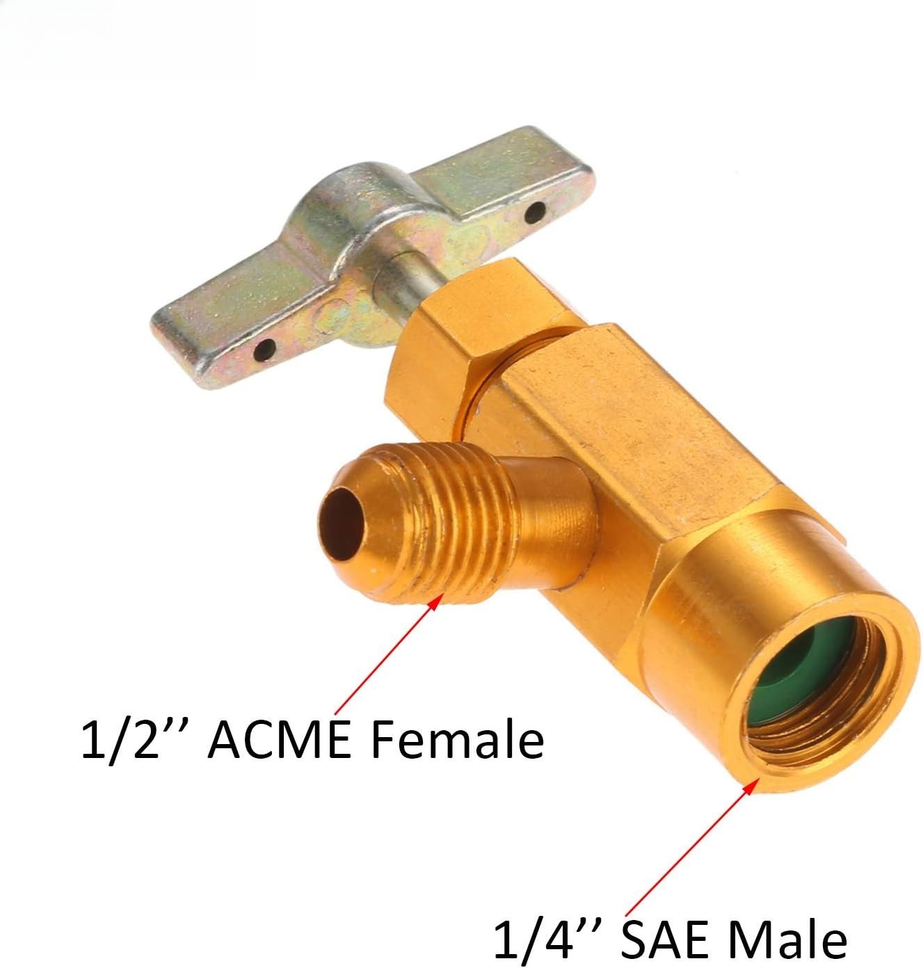 R134A AC Recharge Hose Kit with Gauge 1/2″ Self-Sealing Valve for Car A/C