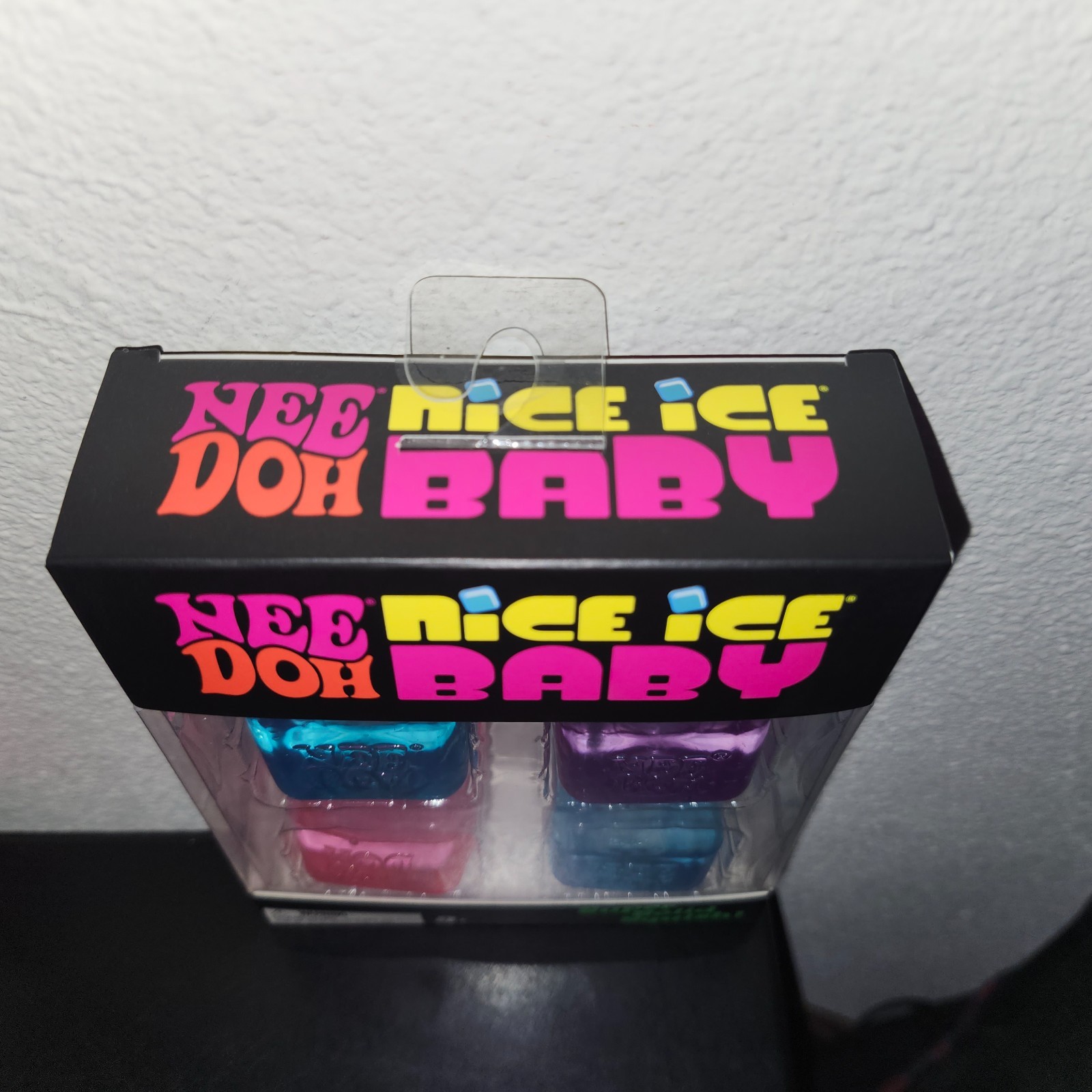 NeeDoh Nice Ice Baby 4 pack Nee Doh Mini Nice Cubes Pink Blue Purple NEW SEALED