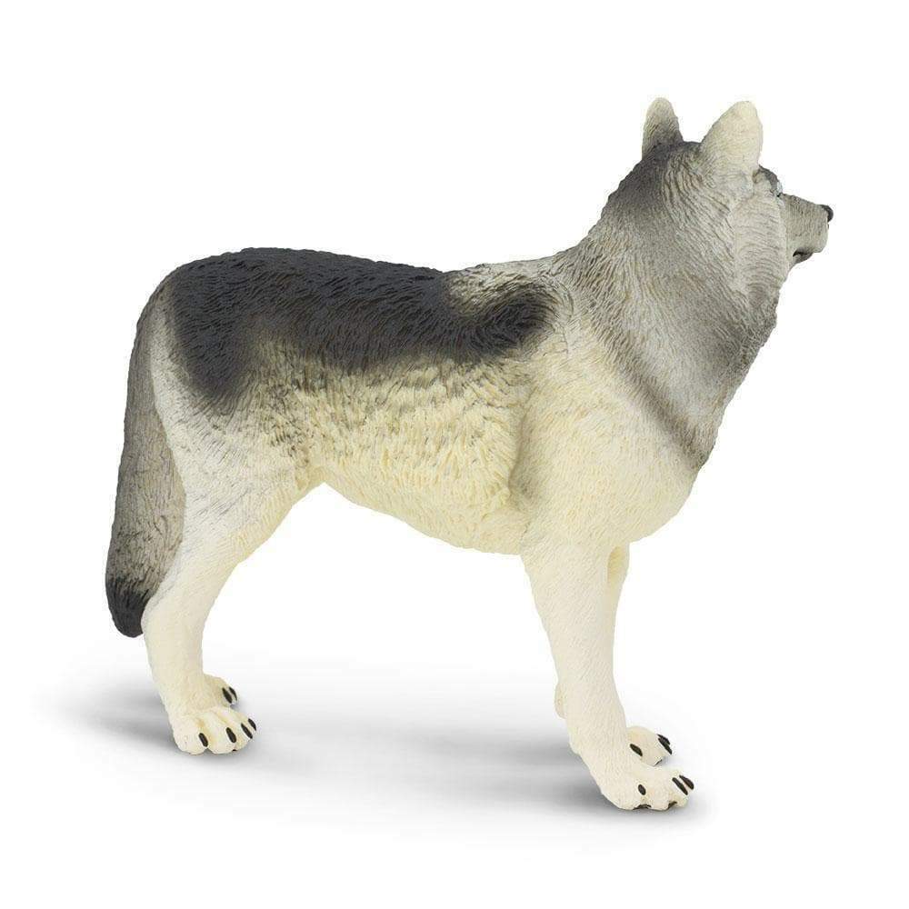 GRAY WOLF Animal Figurine Safari Ltd. toy Wonderful Wildlife