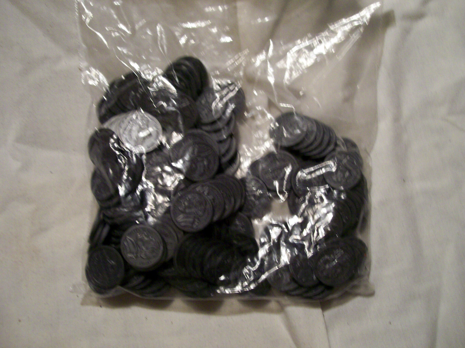 PLAY MONEY EDUCATIONAL TEACHING AID COIN NICKELS 5 OZ.