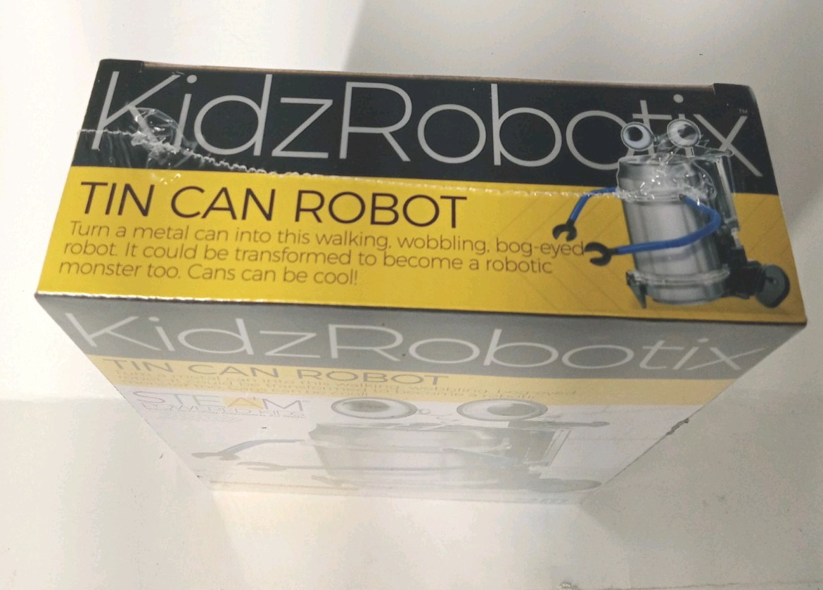 4M KidzRobotix Tin Can Robot Kit STEM Science Toy Brand New Sealed Box