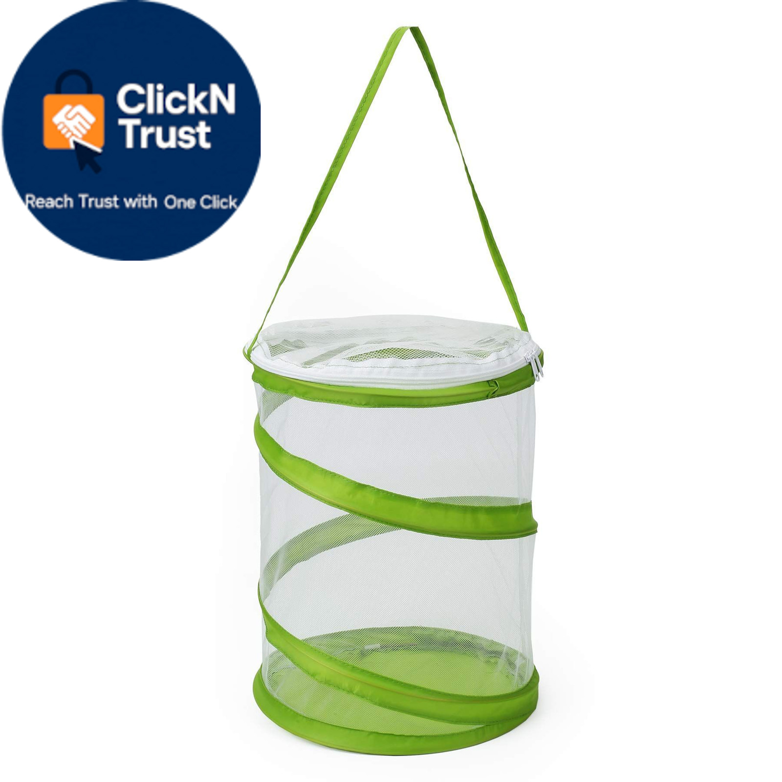 RESTCLOUD Pop-up Insect and Butterfly Habitat 9.0″L x 9.0″W x 11.0″H, Clear