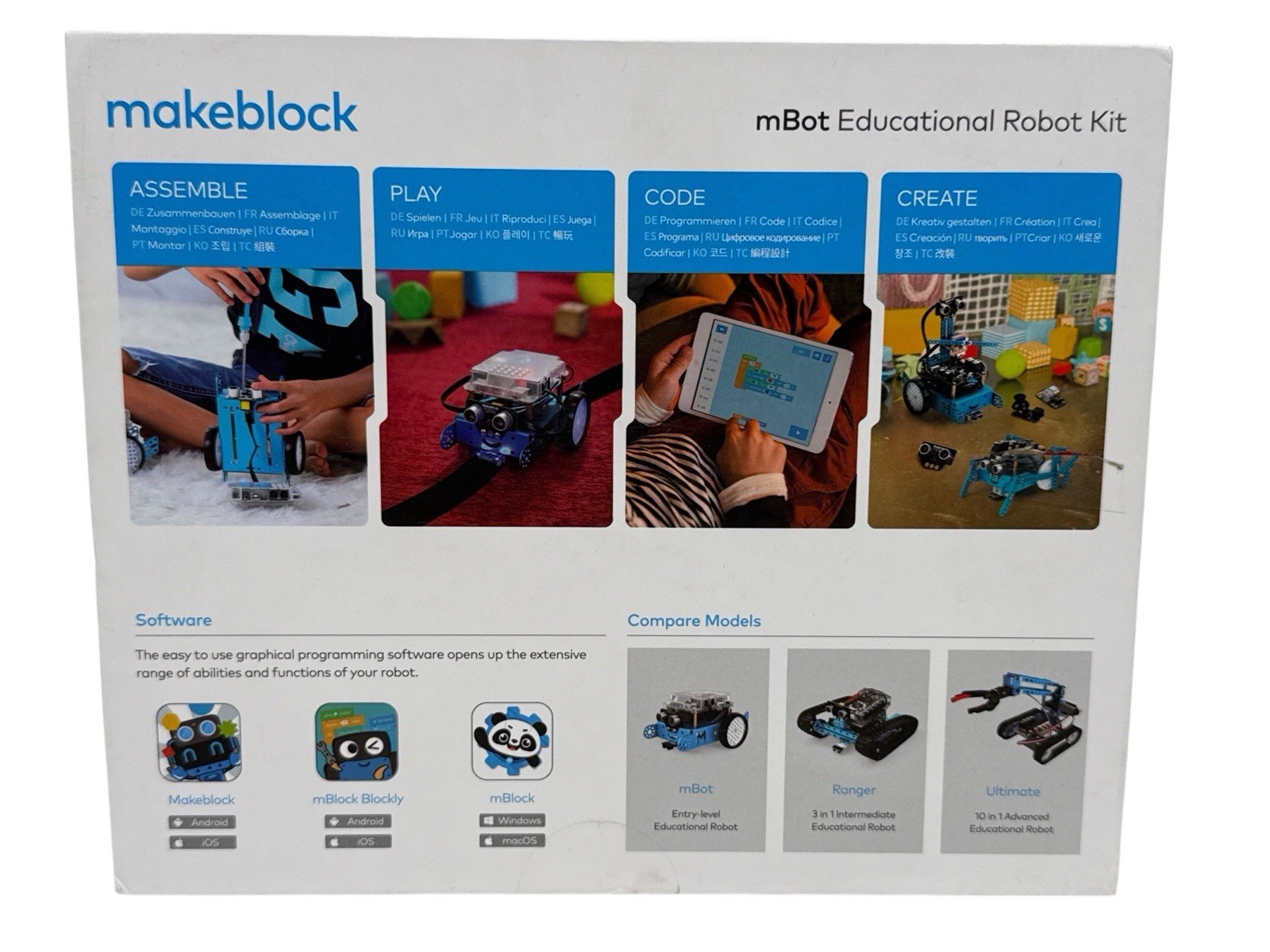 Makeblock mBot Educational Robot Kit Bluetooth Coding STEM Toy Complete Boxed