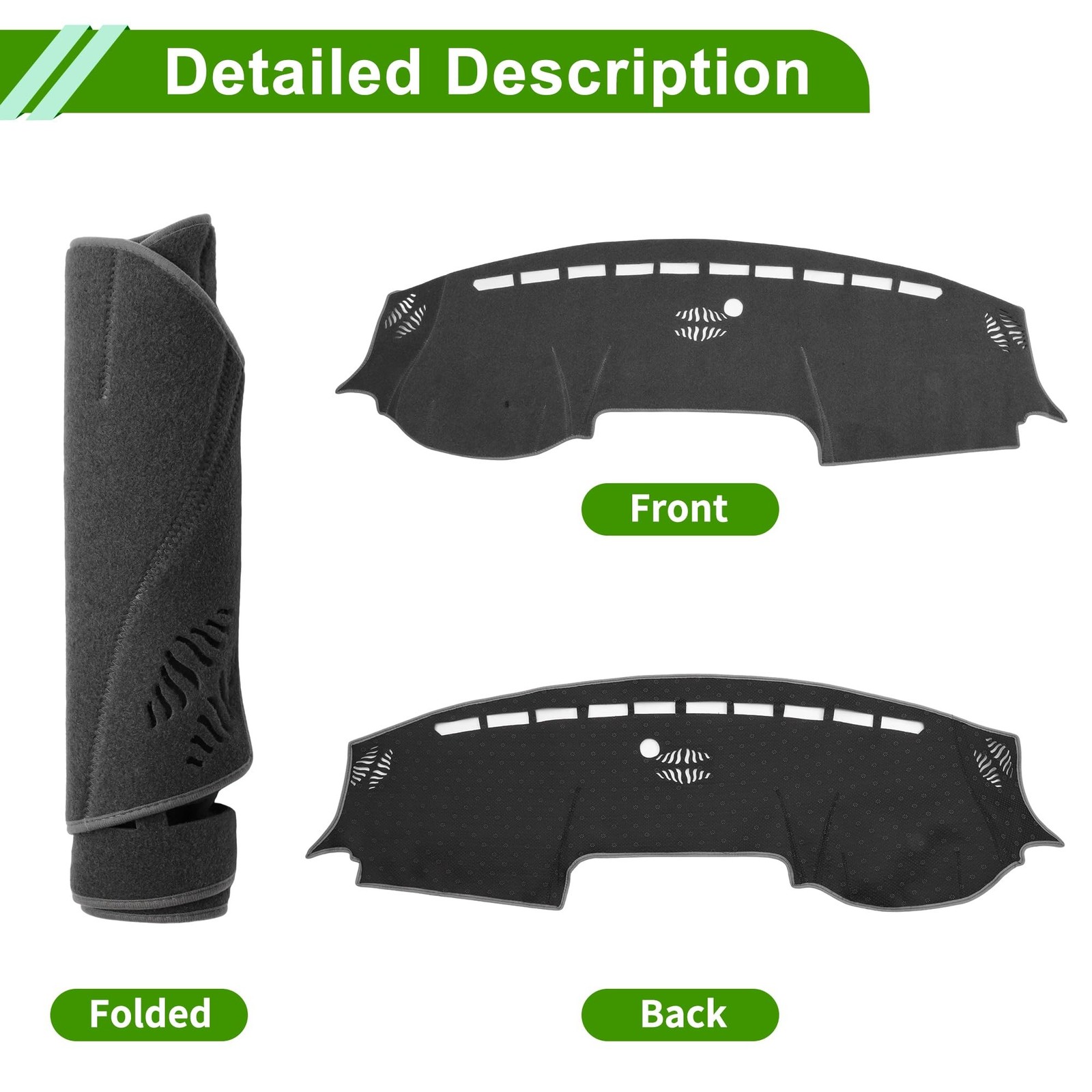 Dash Cover for RAM 3500 2019-2025 No Hud Dashboard Cover Car Interior Anti-Sl…