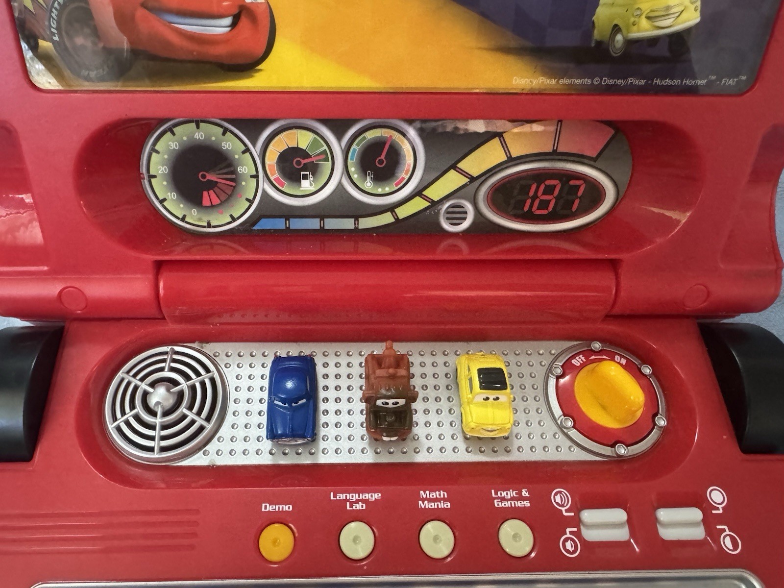 Disney Pixar Cars 2 Lightning McQueen VTech Learning Laptop W/ Mouse Works