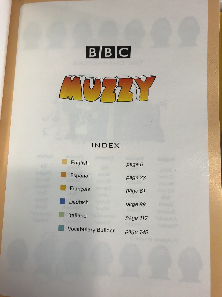 BBC Muzzy Spanish Video Language Course 5 VHS 1 CD 2 Cassettes Vocabulary Books