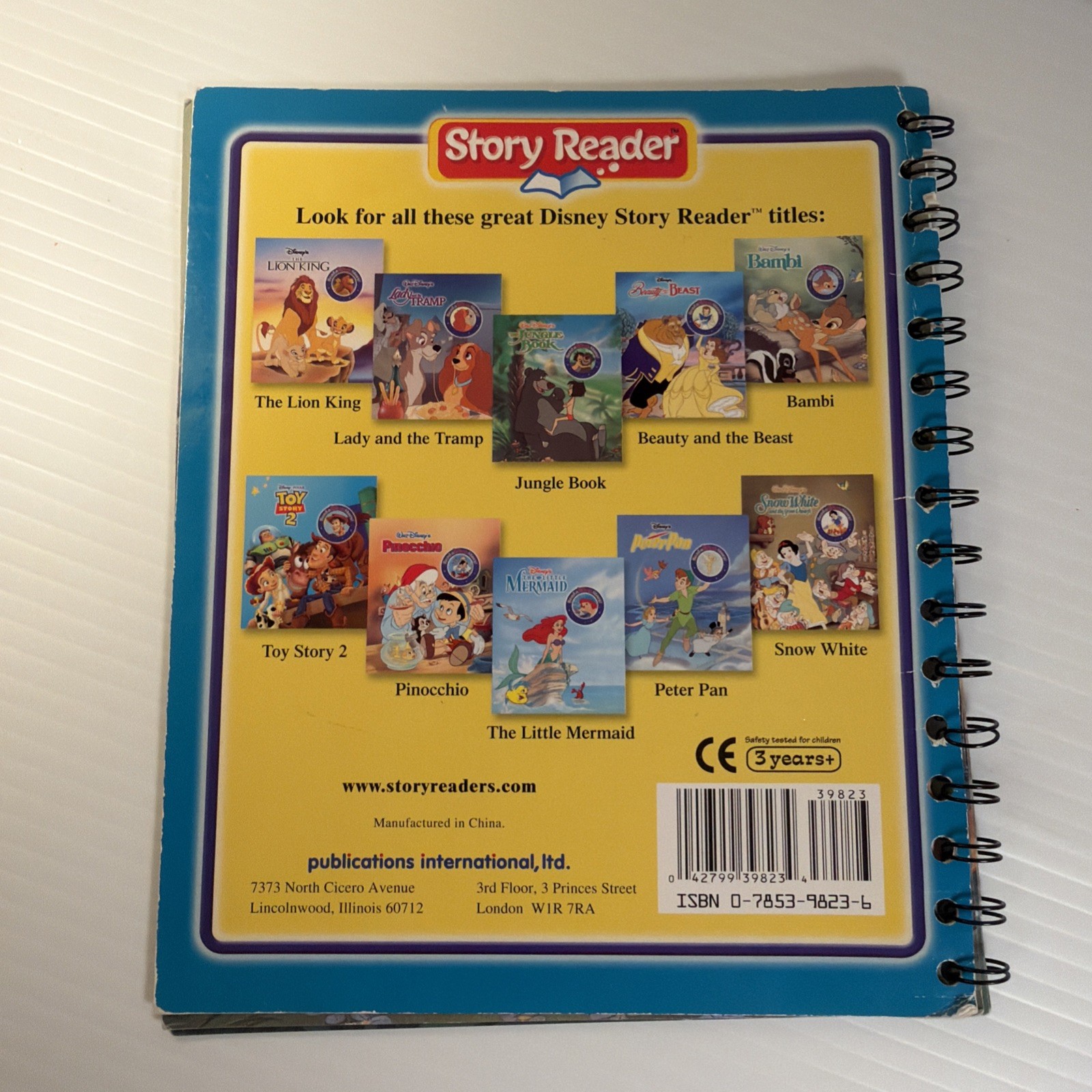 Vintage Children’s Story Reader System ~ 3 Disney Books! READ DESC
