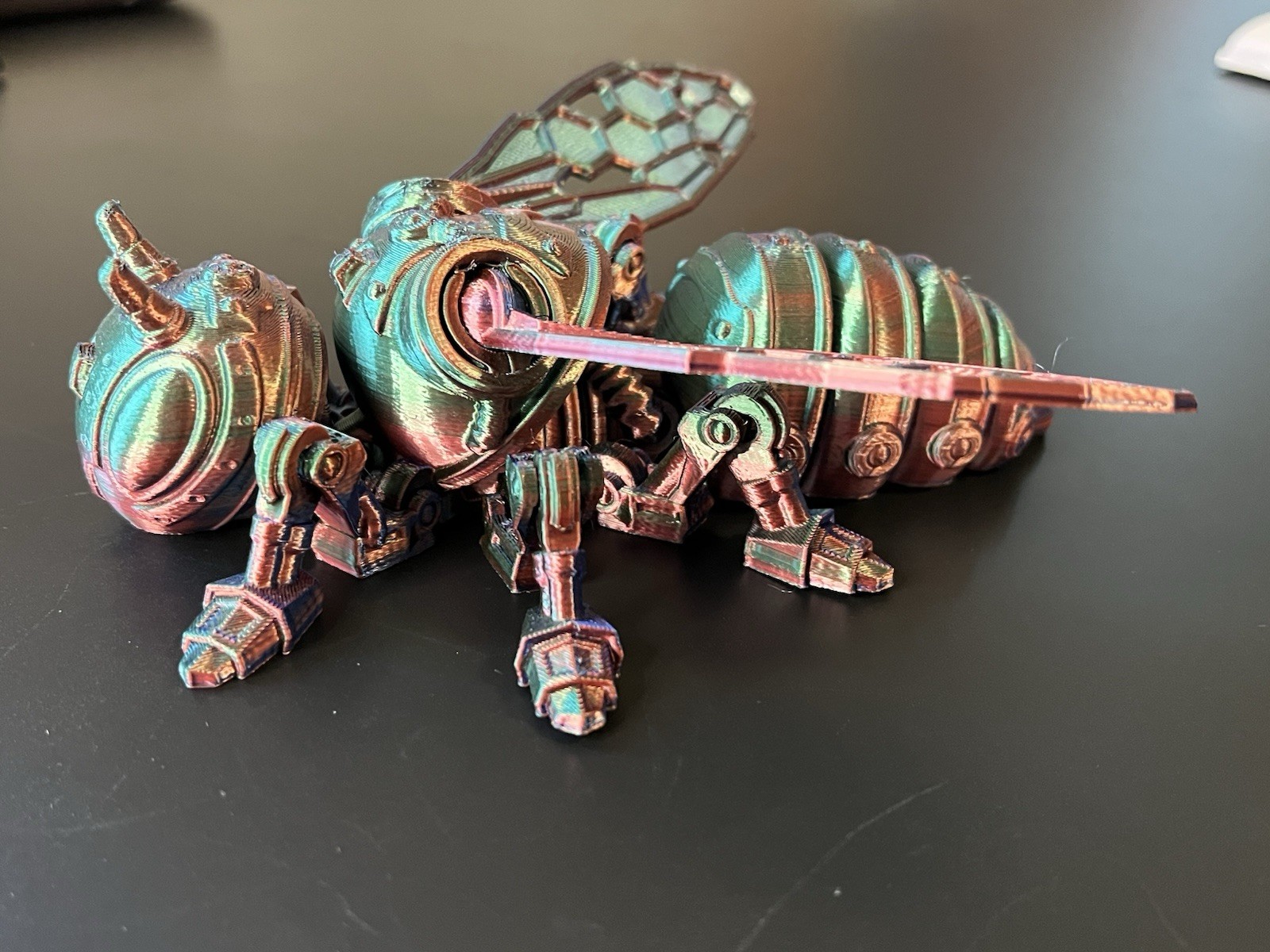 3d Printed Articulated Bee / Multi-Color