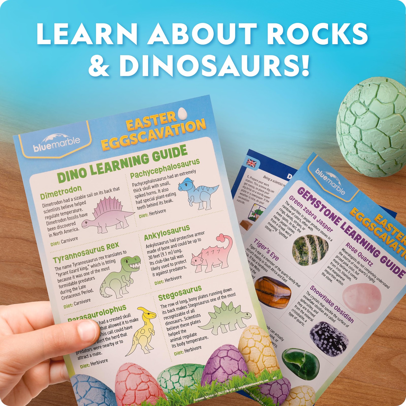 Easter Eggscavation Dig Kit – 12 Easter Egg Dig Bricks with Real Gemstones & …