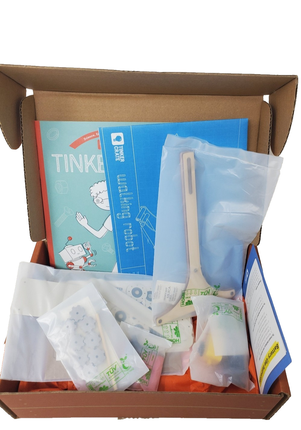 KiwiCo Walking Robot Tinker Crate Kit – STEM Educational Kiwi Project Ages 9 up