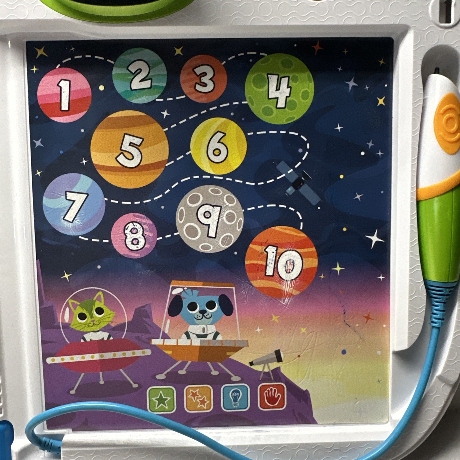 LeapFrog Leap Start 3D Green Interactive Learning System ONLY tested & Working