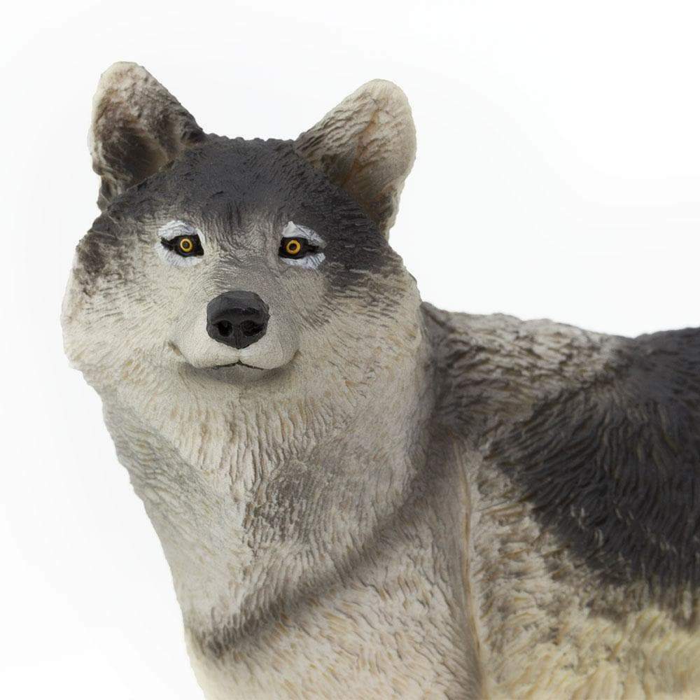 GRAY WOLF Animal Figurine Safari Ltd. toy Wonderful Wildlife