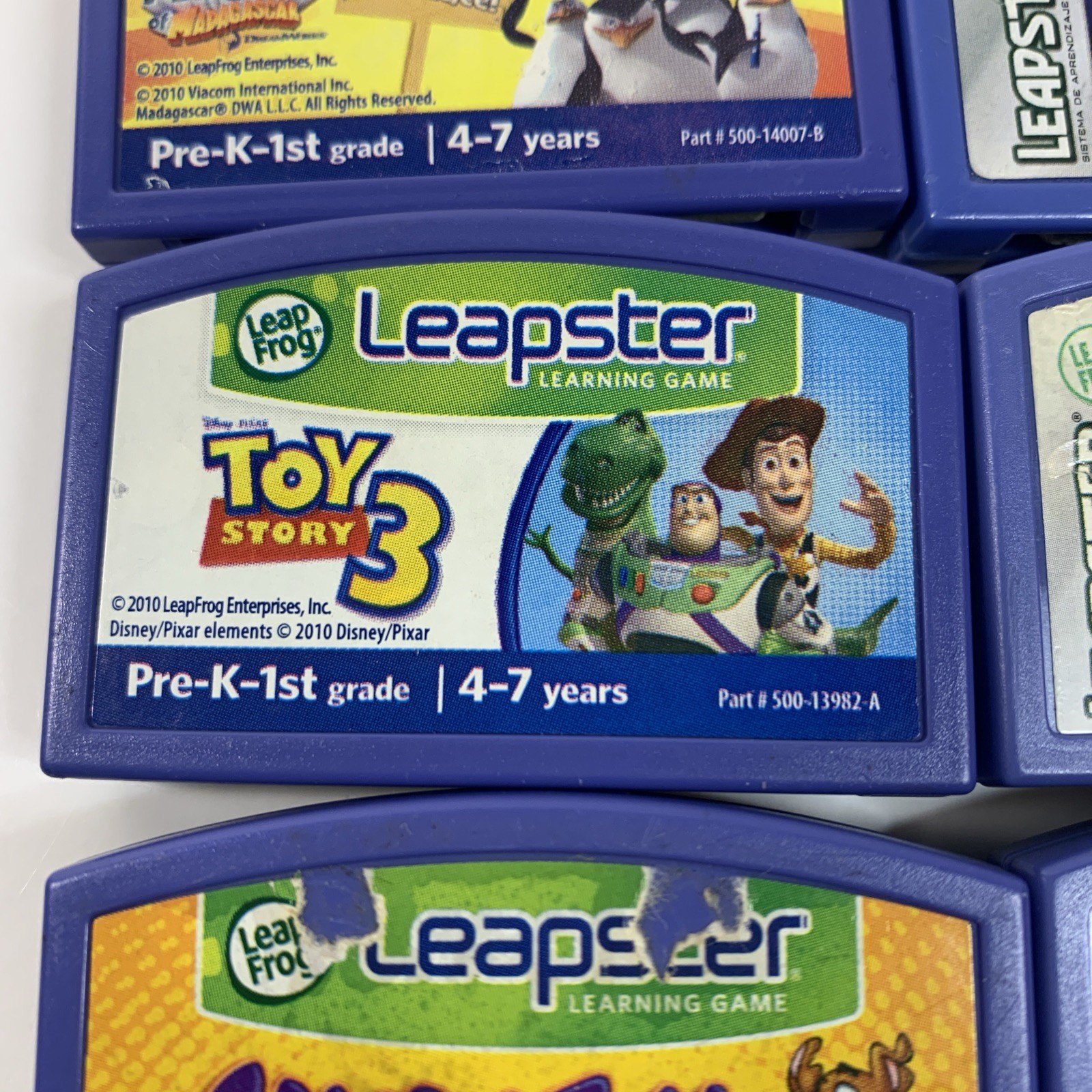 Leapster Leap Frog Electronic Learning Game Cartridges Mixed Lot of 6 All Tested