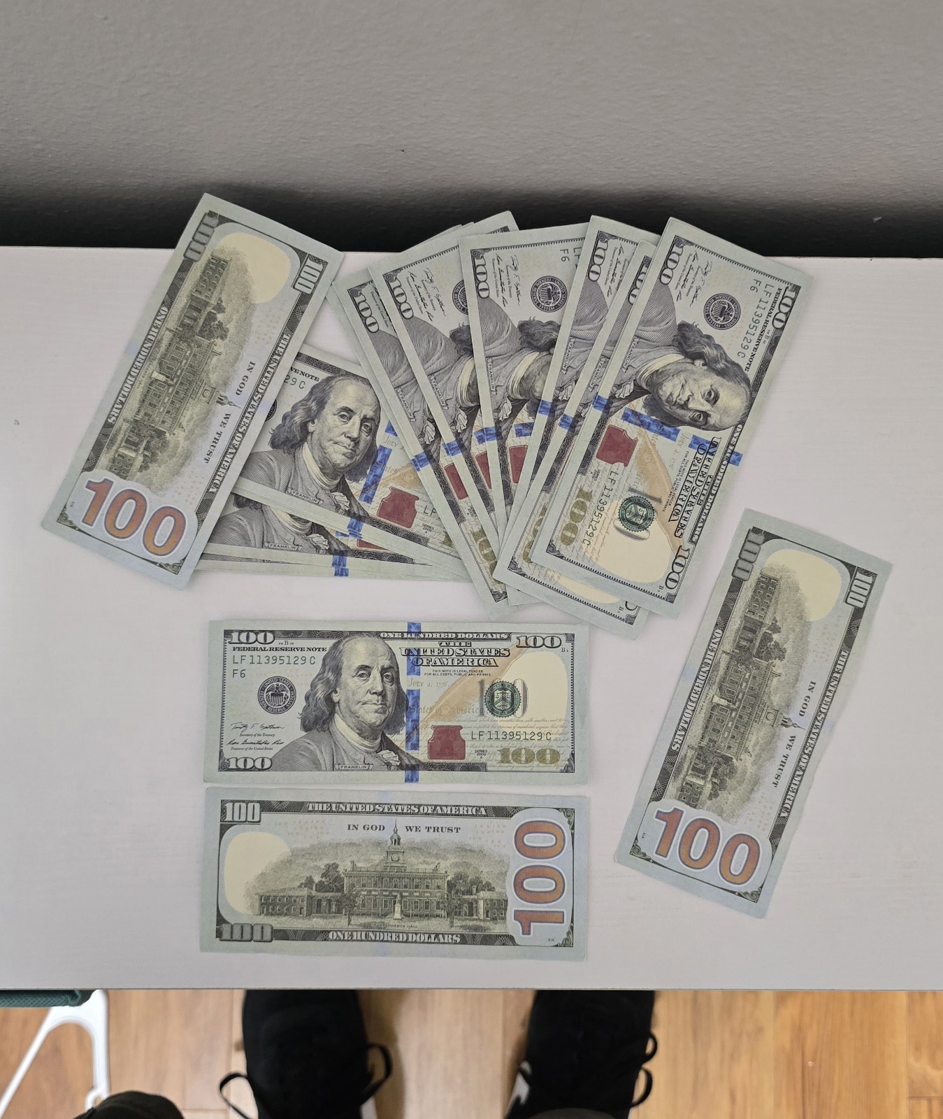 High Quality A++ Replica/Prop/Copy U.S. Currency. 5pcs. Aged $100 Bills