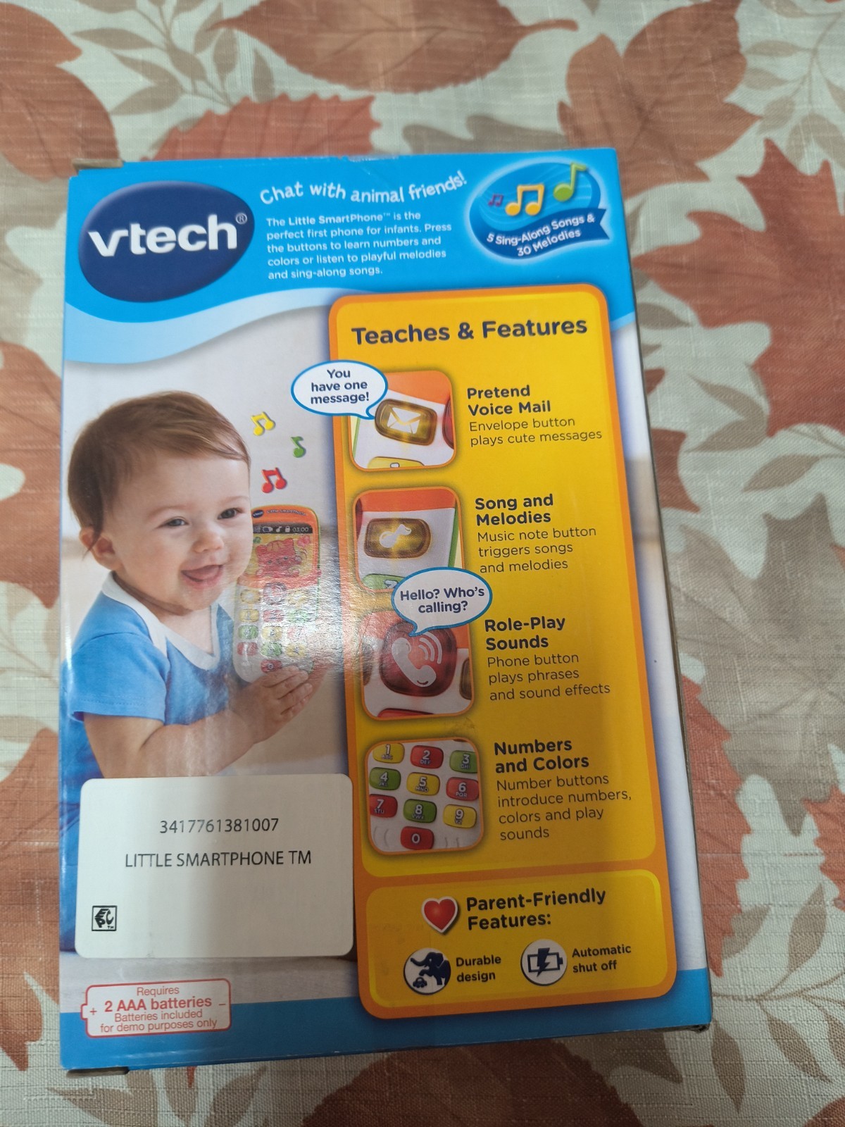 VTech Little SmartPhone 6-36 Months Teaches Numbers Colors Toy Babies Playful