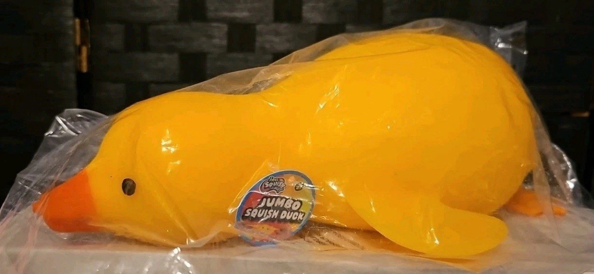 New Tiktok Viral Jumbo 11″ Squishy Squish Duck Squeeze Laffy Quacks Easter JA-RU