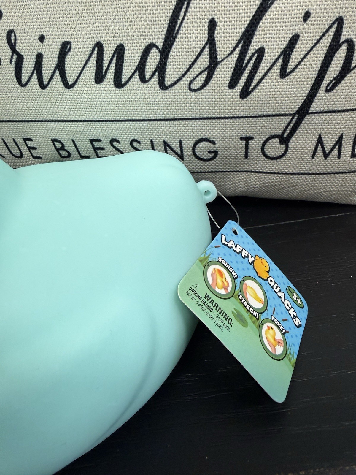 BRAND NEW Jumbo Squishy Duck Pastel Aqua 3+ Laffy Quacks 5″ Sunny Days Squishy