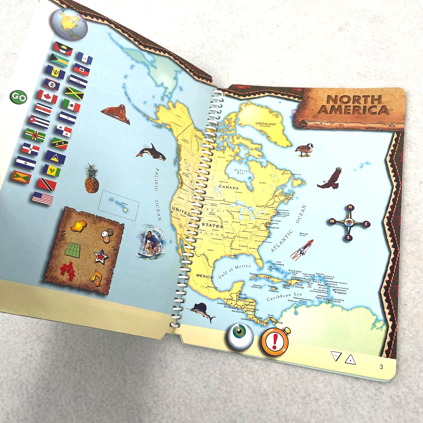 LeapFrog LeapPad Geography The Seven Continents Book Cartridge Leap 3 Ages 8-10