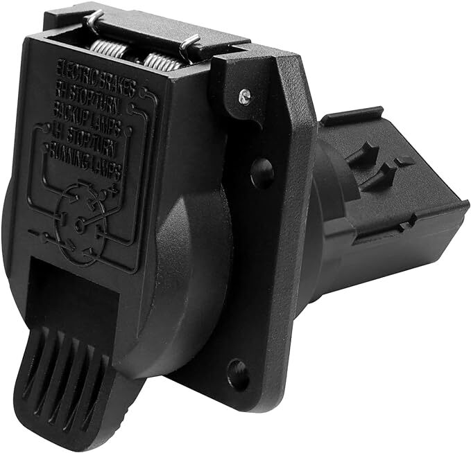 Rear 7-Way Trailer Tow Connector Compatible with Chrysler Dodge Jeep Ram