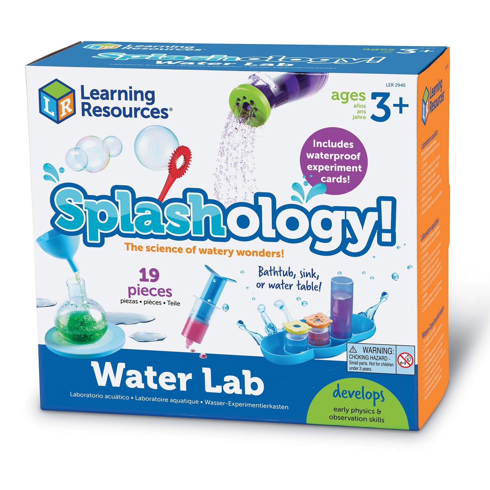 Splashology Water Lab 19 Piece Water Science Kit for Kids Ages 3 and Up