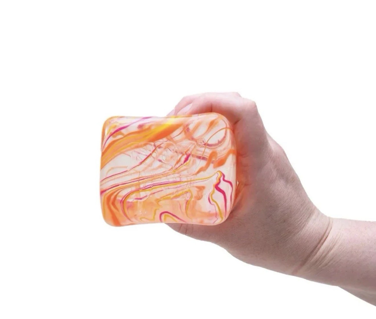 NeeDoh NICE BERG SWIRL – ORANGE PINK YELLOW – Huge Jumbo – SEALED / BRAND NEW‼️