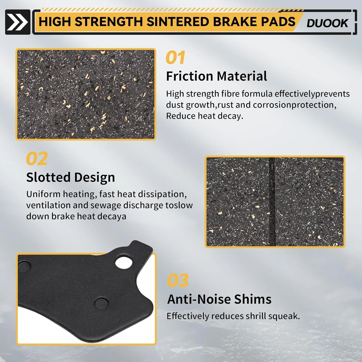 Front and Rear Brake Pads for Harley Davidson Electra Glide Ultra Classic Road K