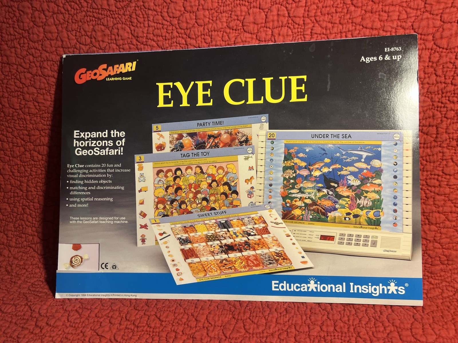Geosafari Learning Game Eye Clue Visual Discrimination -Complete EI-8763 Ages 6+