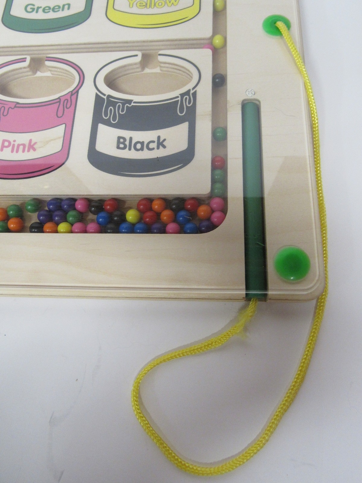 Lakeshore Educational Magnetic Color Maze Wooden Paint Can Magnet Board Puzzle