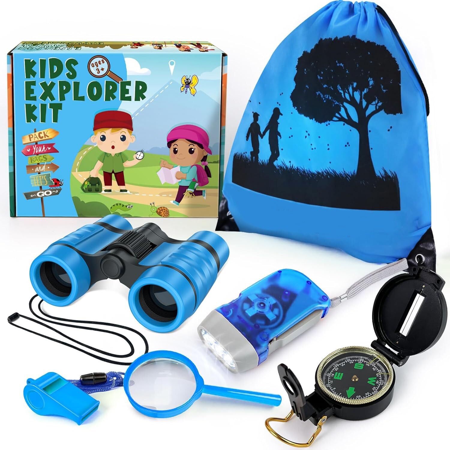 ESSENSON Kids Explorer Kit � Outdoor Adventure Kit with Binoculars for Ages 4-8