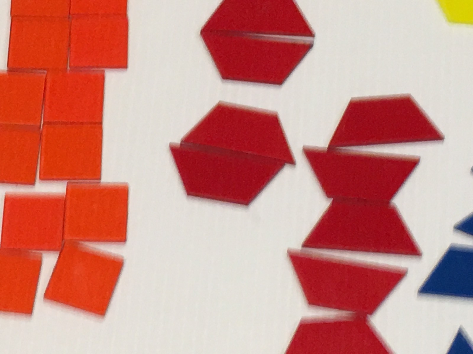 Translucent Pattern Blocks / 150 Pc. Set for use with light tables #2