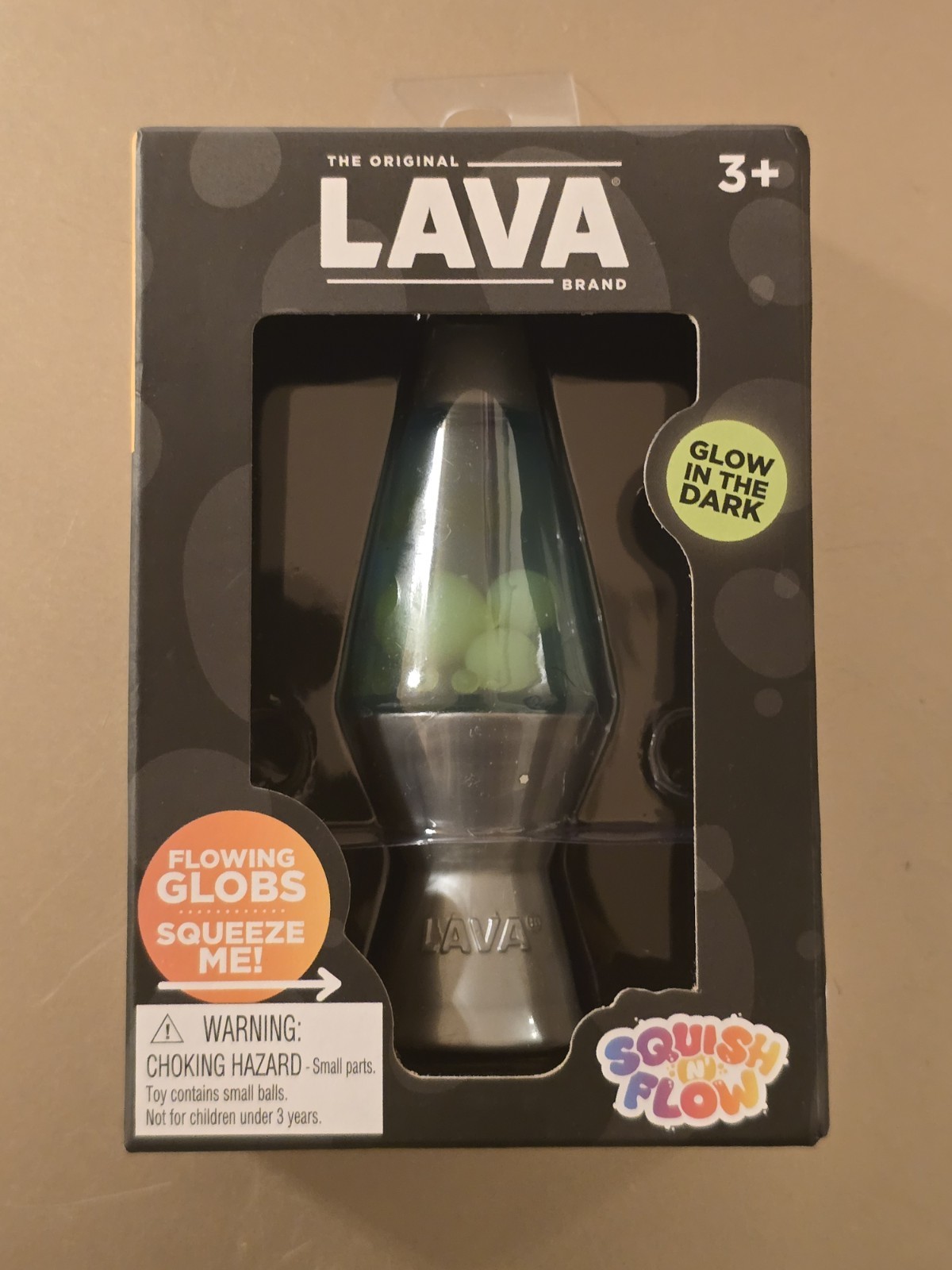 New SEALED Authentic Schylling Needoh Lava Lamp Squish N Flow Toy GREEN & BLUE