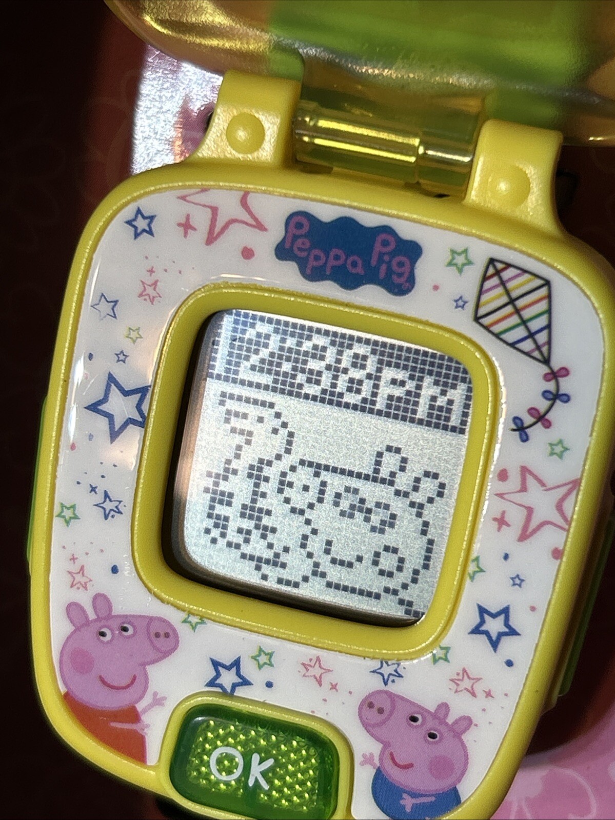 VTech Peppa Pig Learning Watch Yellow New In Box A Gift For Kids (c3)