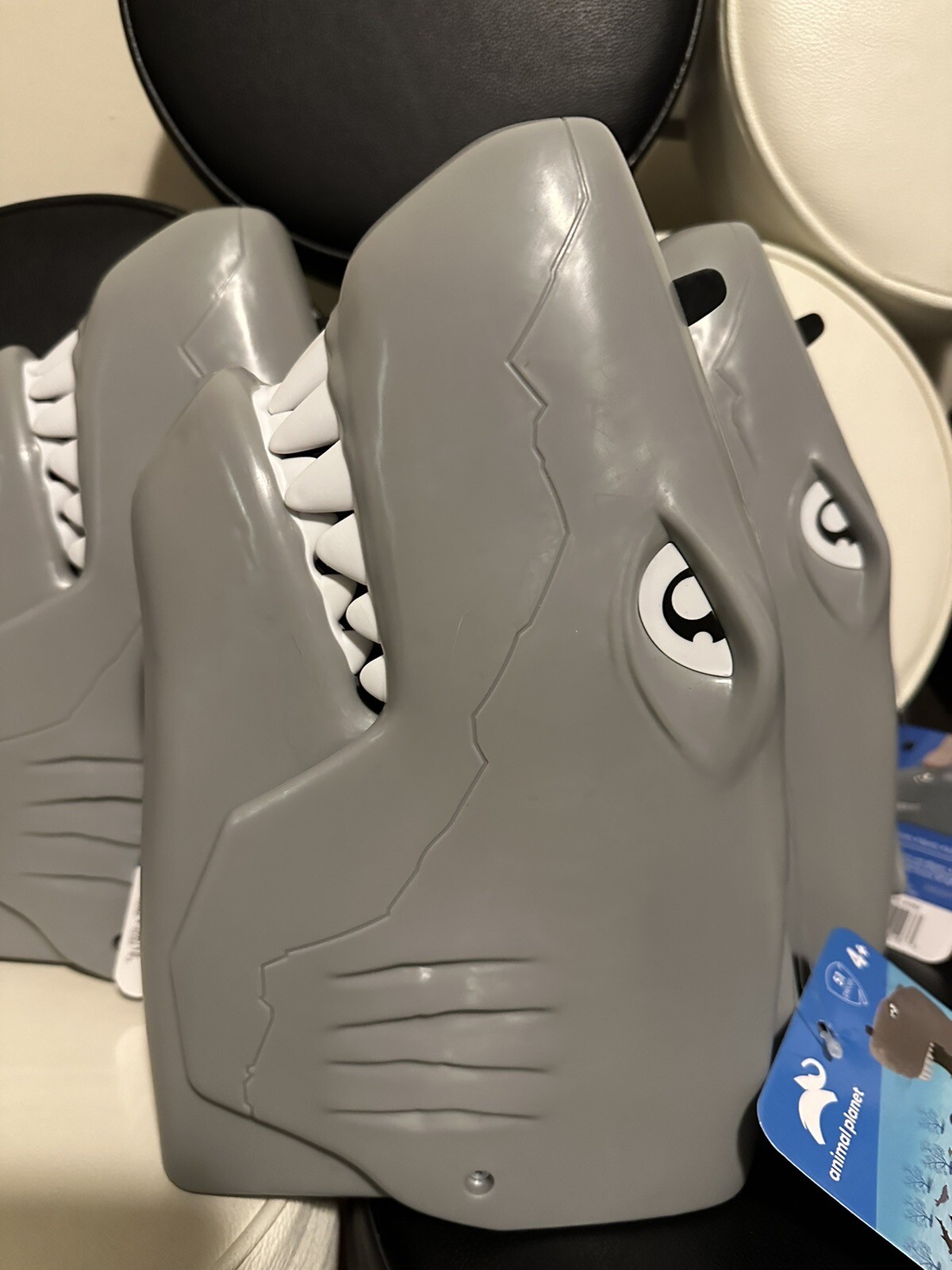 Lot Of 3 Animal Planet 51 Pieces Ocean Collection Shark Storage Head Blip Toys