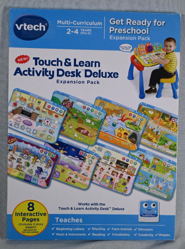 VTech Touch & Learn Activity Desk Deluxe Expansion Pack Get Ready for Preschool