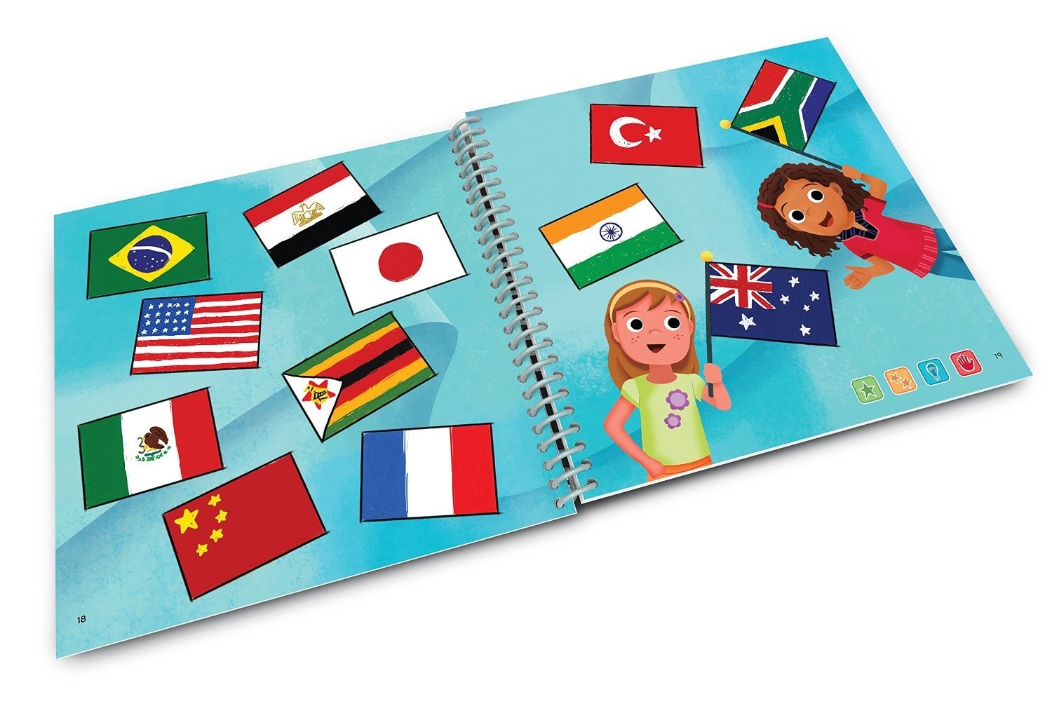 LeapFrog LeapStart Kindergarten Activity Book: Kids’ World Atlas and Global