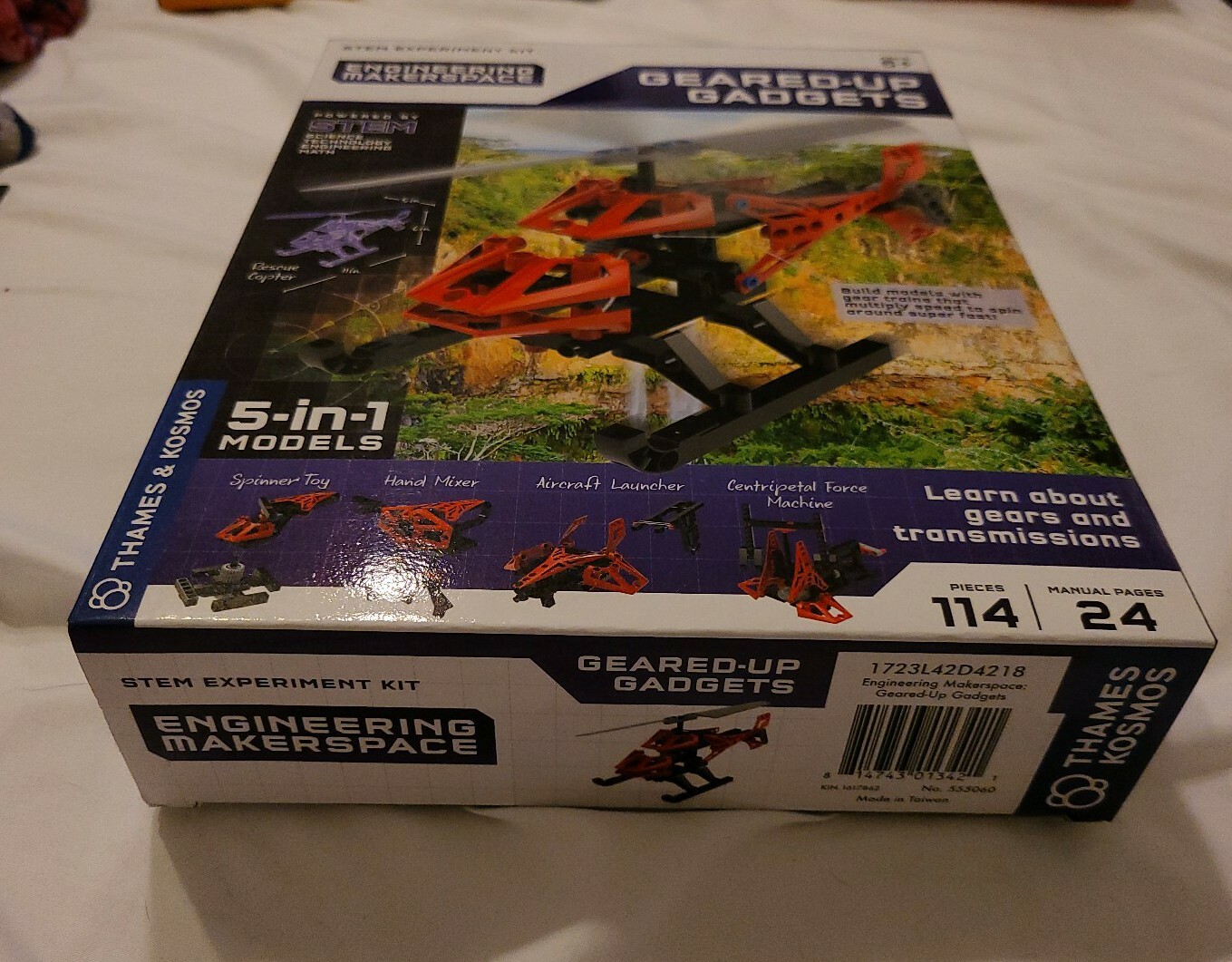 Thames & Kosmos Engineering Makerspace Geared-Up Gadgets Science Experiment Kit