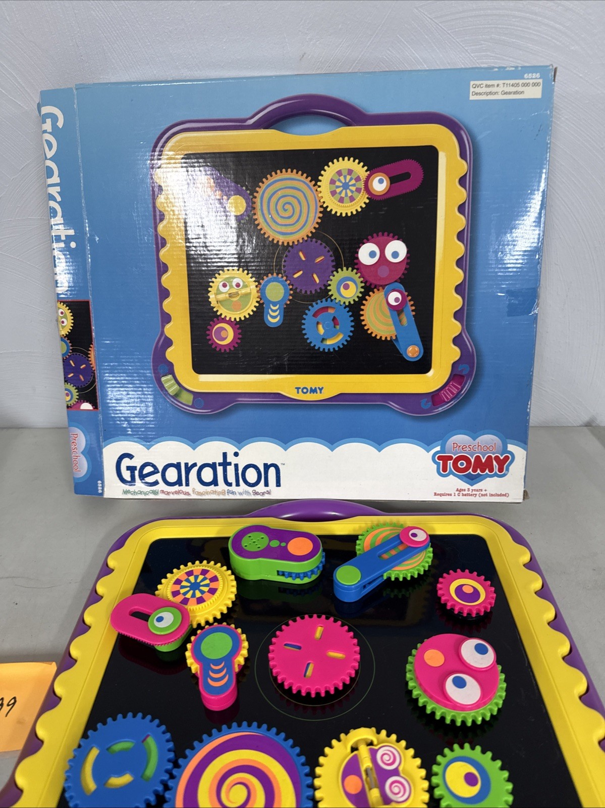 TOMY Preschool Gearation Magnetic Gears Set w/ 11 Gears Working RARE