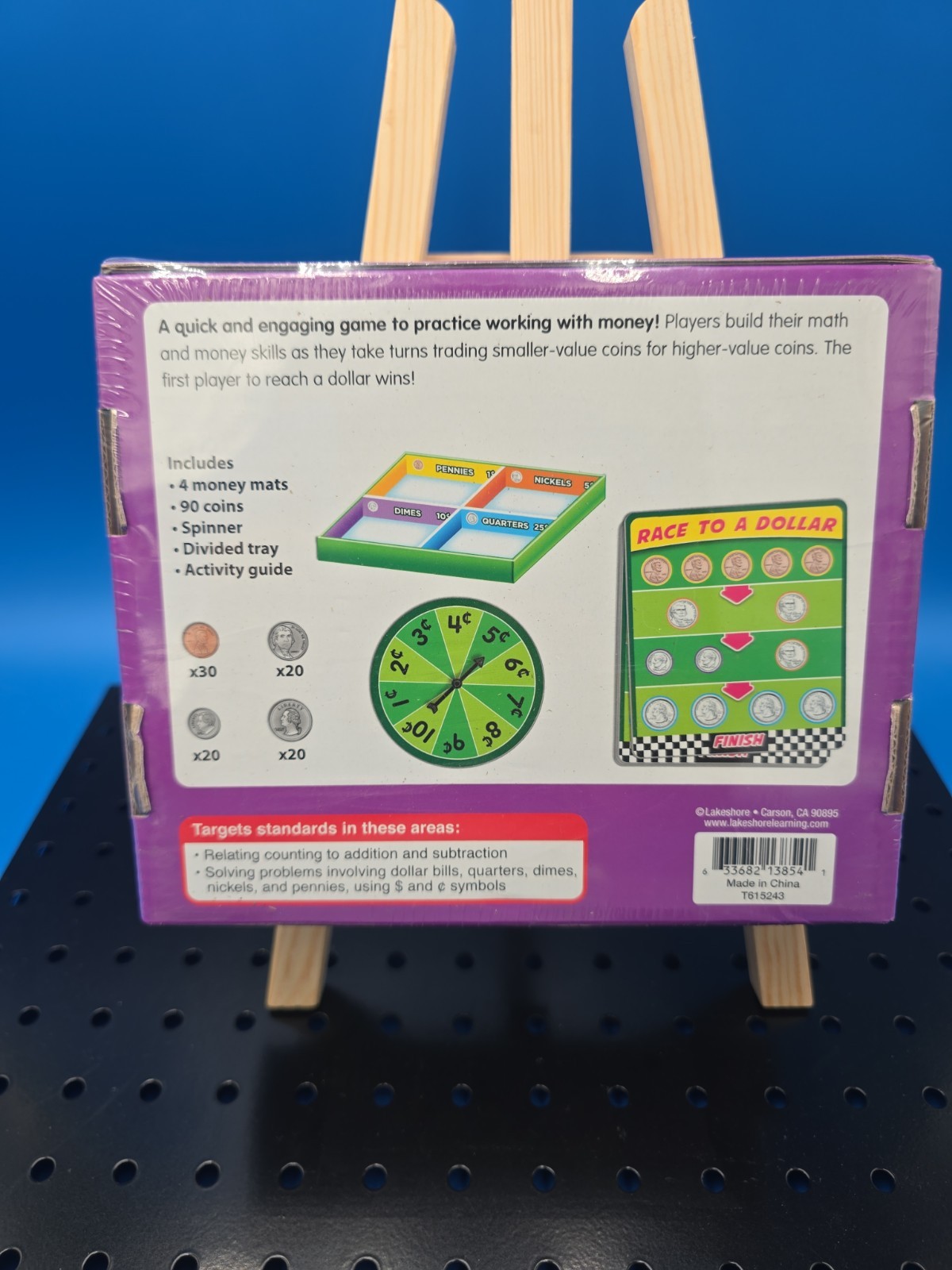 Grab & Play Math Game: Money, 2-4 Players, First And Second Grade
