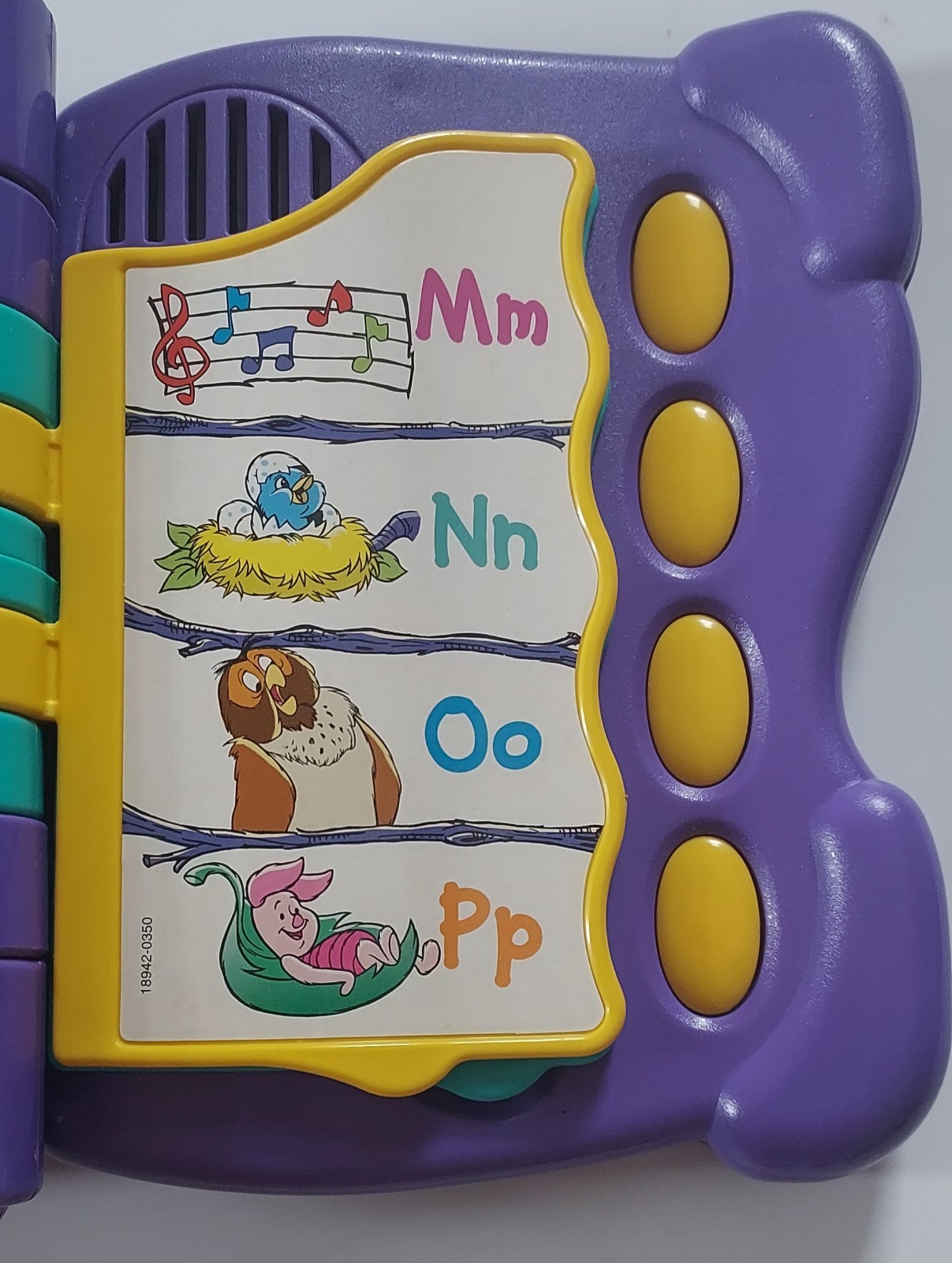 Vintage 1996 Talking Fun ABCs Winnie the Pooh Alphabet Learning Toy Book WORKS