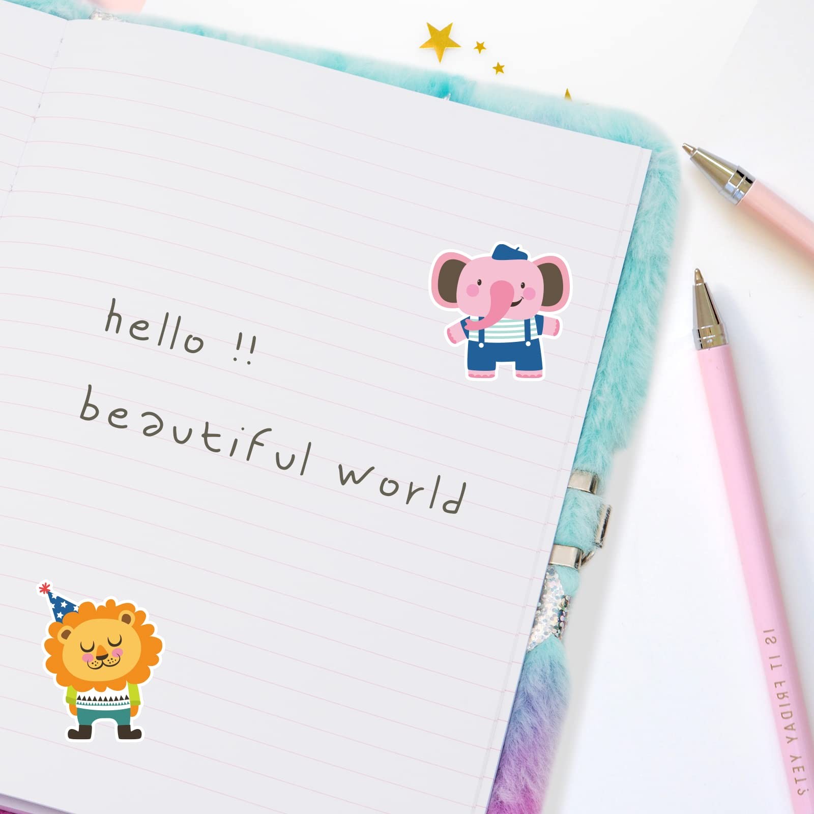SuperStyle Journal Diary, Gift for 6 7 8 Years Old Girls, Bear Notebook
