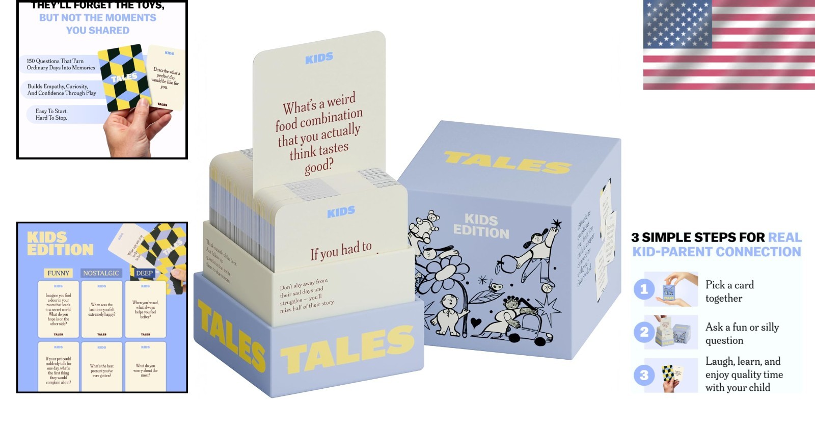 Interactive Kids Edition Conversation Cards – Family Bonding